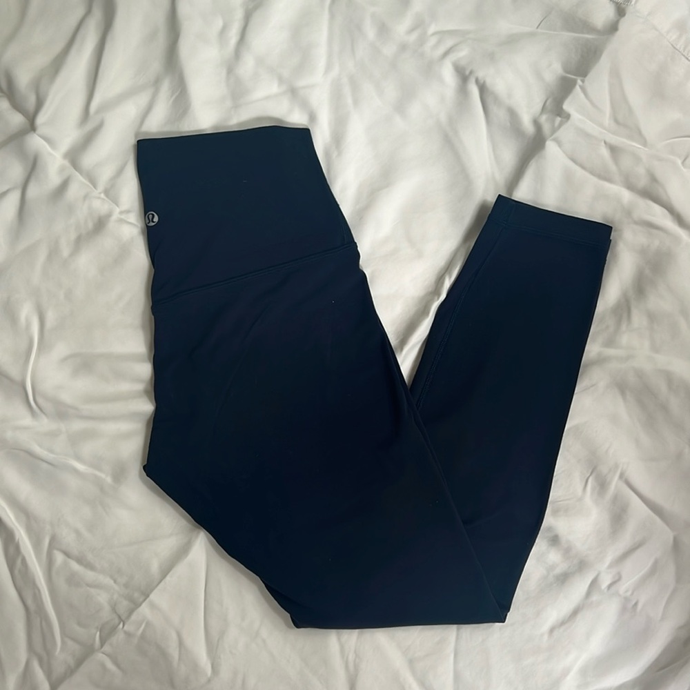 Navy Lululemon Leggings, Size 6